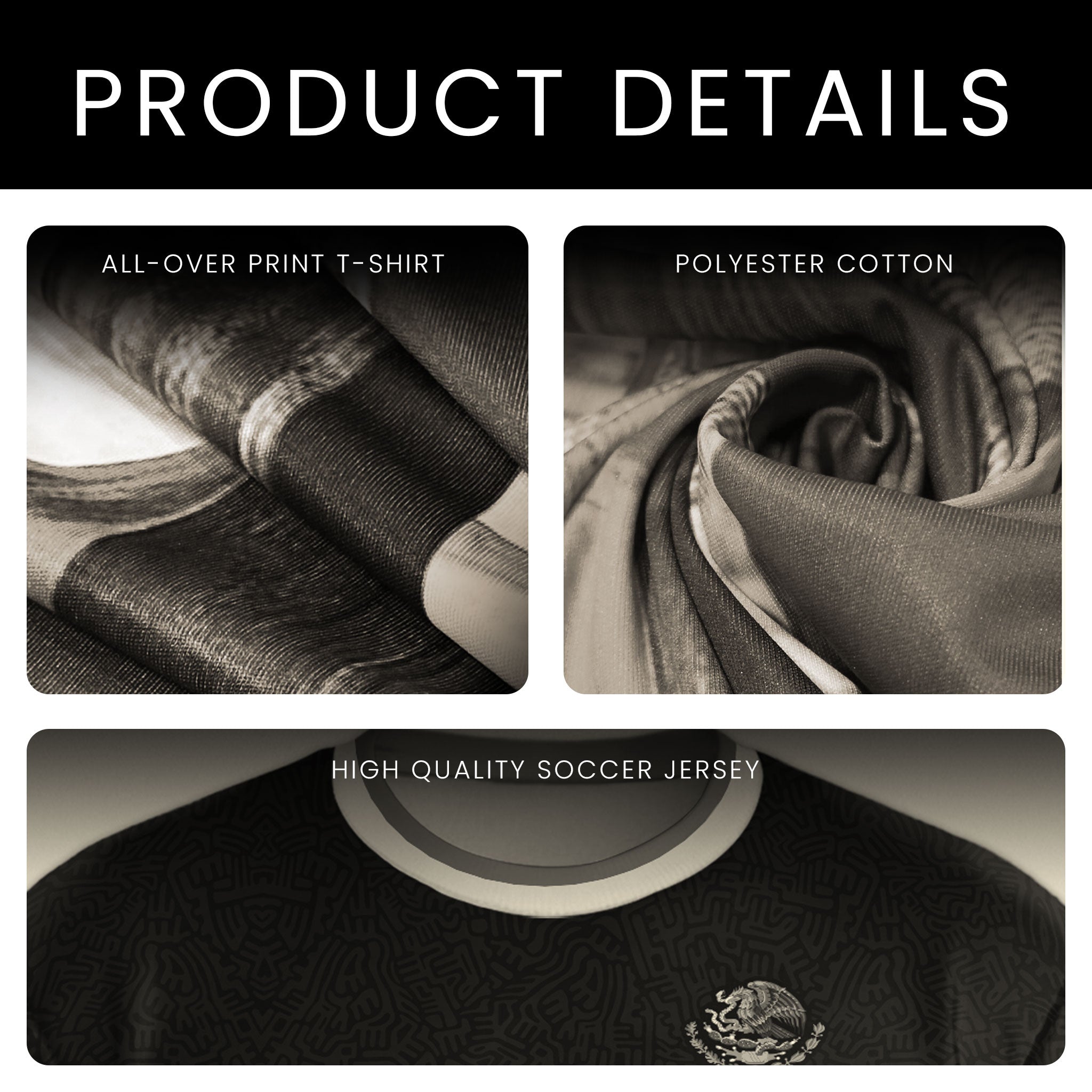 Mexico Green Gold Aztec Heritage Soccer Jersey